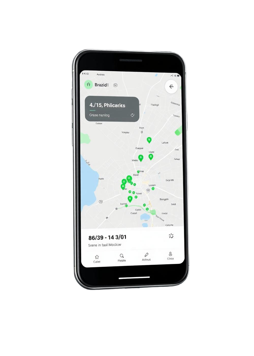 Interface do app Corrida Certa